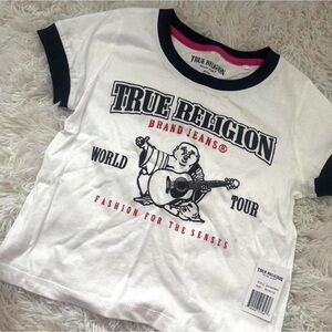 True Religion Kids White and Black Graphic Tee